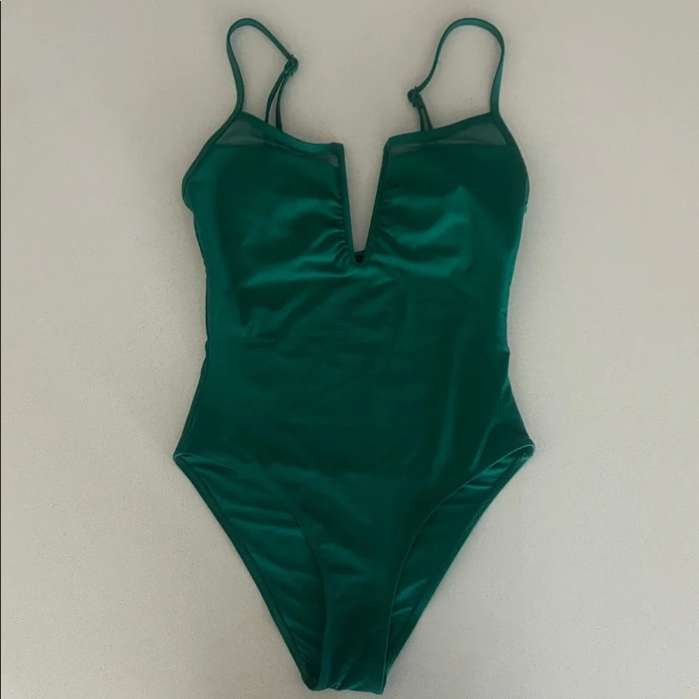 Aerie Green One Piece Swimsuit - Picture 1 of 5